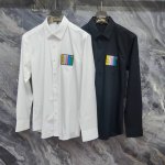 古奇 Gucci 2025Ss新款长袖 衬衫 衬衣，高端版本！专柜定制面料 透气舒适度高，细节无可挑剔，品牌元素设计理念，体现高品质。手感细腻柔软！呈现休闲裁剪