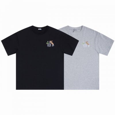3903# 26支270克双纱棉面料 彩色兔子绣花 尺码S M L Xl