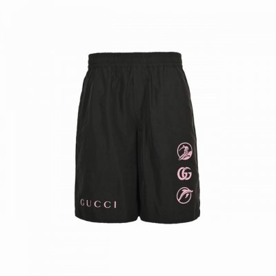 Gucci 古驰 25Ss 滑雪标识撞色短裤 定制莱赛尔面料，3D立体裁剪，采用进口机定位光面烫画 通过热转化刻在裤子上 后经高温烫化后图案不变形 持久美观 S
