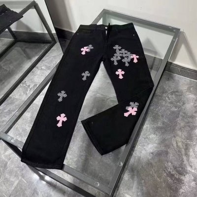 oc-703 经典百搭克罗心牛仔裤 后非常标签化，高级皮牌属于灵魂式的存在，复古且时髦摩登，完美标榜了品牌的身份！ 客供高级进口的丹宁原色面料，特选日本冈山纯正