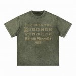 合作让利 高端品质 Maison Margiela 2025 Fall 春夏系列 马赛克数字短袖T恤 采用进口康丽数码白墨直喷印花 定染高品质潮牌32支加密双纱