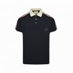 Gucci 古驰 25Ss 口袋双G刺绣织带Polo短袖 选用棉质珠地网眼布打造，定制材质260G长绒棉。衣领为双系统提花定织扁机制成，有弹性，不变形。衣服全