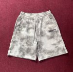 balenciaba 巴黎世家 2025新品 休闲短裤 独家定制扎染面料 、特别手感、超级质感 舒适柔软透气 休闲宽松版型 颜色：黑 白 灰 粉 紫 黄 绿 码