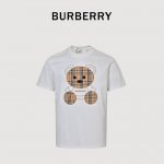Burberry巴宝莉Bbr 胸前刺绣小熊 短袖T恤 榻榻米绣花工艺针数密度饱满 走线工整 棉质面料 上身柔软 透气体感特别好 不易变形 不易缩水 不易褪色 宽