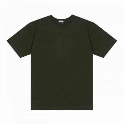 Loewe*罗意威 Loewe*罗意威锯齿线刺绣短袖T恤 -定制260克32支全棉双纱紧密爽滑面料 布面干净 布纹清晰 手感非常细腻扎实 更加力挺 舒适透气不易