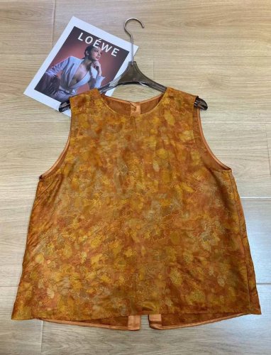 爆款上新 跑量前后两穿背心 面料：真丝交织香云纱 尺码：S-Xxl