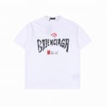 balenciaga 巴黎世家 印花字母短袖T恤 纯棉洗水面料，洗水后300克重左右。柔软亲肤细腻。做工细致，厚度适中。男女同款，宽松版型，时尚减龄百搭。 颜色
