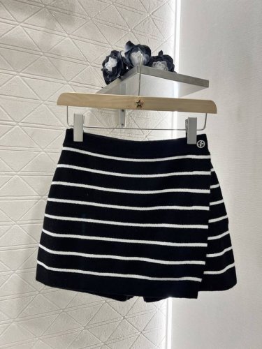 chane*新品 条纹针织裙裤