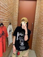 上新 高品质 Stussy25款世界巡游情侣款短袖T 宽松版型 采用320克精梳纯棉面料 工艺拉满 过肩领条+领口二本针 怎么洗都不会变形 宽松版型 180 1