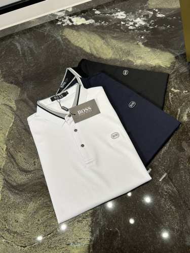 boss25S春夏新款商务休闲翻领短袖Polo，码数M-4Xl