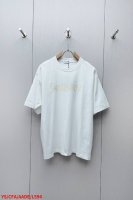 L594 Ys圣罗兰 官网 夏季新款重工刺绣Logo粉色短袖T恤 宽松版型 男女同款 尺码：Sml 三标齐全 高版本 隔天