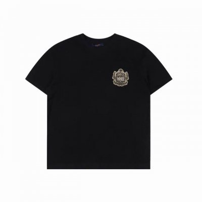 Louis Vuitton 路易威登 25Ss 珠地暗纹棋盘格金色徽章刺绣短袖 第一时间原版购入开发，面料采用50S双股提花格子光丝面料 G本款珠地棉T恤向威斯