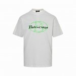 balenciaga 巴黎世家 25Ss 印花短袖 采用260克精梳棉面料 全棉螺纹 面料洗水 手感柔软 透气舒适 胸前数码喷印工艺+发泡字母印花 呈现鲜明的印