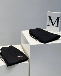 上上新 P120 锦棉罗马面料 Fila2025年官网春夏季新款男士休闲运动长裤！原厂特供380克锦棉罗马面料，手感柔软顺滑，透气吸汗，上身超级舒服，裤子Log