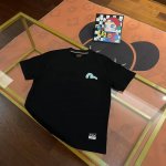 上新， Evisu福神2025新款男士字母笑脸达摩海鸥短袖 颜色：黑 尺码：S-Xxl S码 肩宽44 胸围96 衣长68 适合身材 -120斤 M码 肩宽46