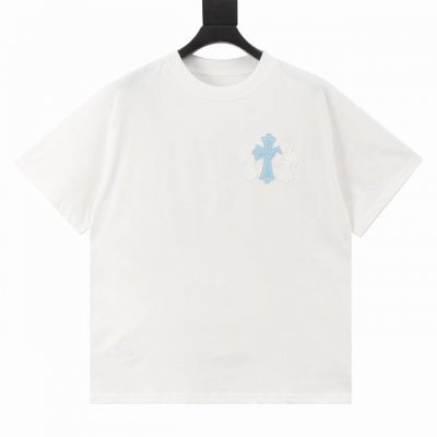 Chrome Hearts 克罗心 满皮标短袖T恤 采用直喷进口机器印花 五金辅料均开磨定制 正确配置 黑色2025克罗心正品包装 280克定制定染双纱棉 版型