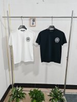 chrome Hearts 克罗心 25Ss夏新款短袖T恤 男女同款 双面液氨面料升级 采用日本液氨丝光工艺双面处理 液氨技术能使棉纤维膨胀后收缩 比普通丝光面