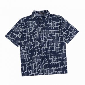 210 芬迪/Fendi 夏季新款 满印流苏双F字母提花牛仔短袖衬衫 精美提花Logo 高端品质 透气舒适度高，精工制作，细节处理完美无可挑剔，定制Logo刻字