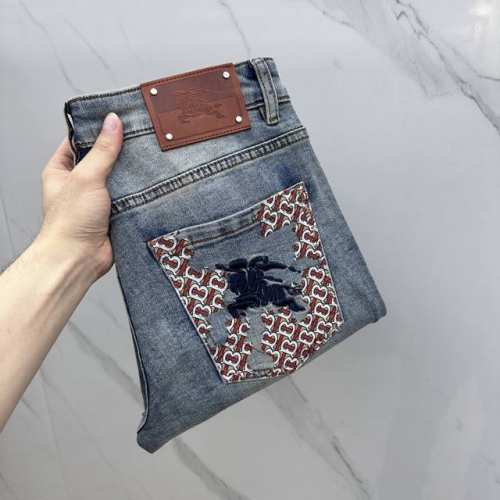 p270 Burberry·巴宝莉 高端定制、2025早春最新款牛仔裤 柜台同步发售 原版定制复刻 客供五金辅料 原单品质 进口牛仔固色面料有弹力 做工走线精细