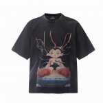 vt9217 Saint Michael 阿童木卡通人像复古水洗做旧短袖T恤 小领口设计 白墨数码直喷印花 高街复古重磅做旧水洗Vintage短袖 尺码：S M