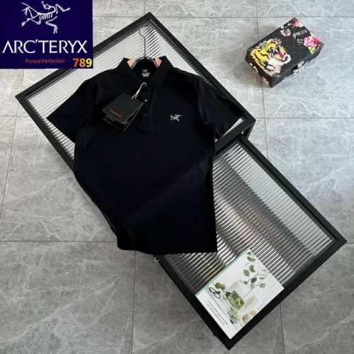 Arcteryx 始祖鸟翻领胸标Logo短袖T恤，男款夏季polo衫短袖，三色可选，商务休闲简约风，上身帅气百搭，夏季必备百搭奢潮单品 高端定制进口丝光珠地棉面