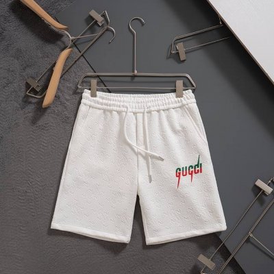 全年补货不下架 gucci 古驰 2025春夏季新款休闲高品质 针织刺绣短裤 超高端品质绣花 双压边工艺制作而成 原版复刻 立体发泡印花 最新字母联盟Logo图
