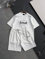 套装Bal、 2025春夏新款男女同款短袖T恤！Logo刺绣设计！极具设计精选客供100%全棉面料，手感柔软亲肤，着身舒适透气性都无法挑剔，实物绝对会让你爱不释