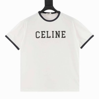 celine 塞琳 贴布绣花字母圆领短袖T恤 三标齐全 采用高端索罗娜布料 前幅采用贴布绣花工艺 手感非常舒服 Os落肩版型 时尚又个性 超级百搭的一款 螺纹领