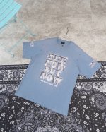 款M76 巴黎 Balenciaga新款巴黎世家 24 See Now Buy Now做旧T恤，砖石印花做旧工艺，整件重工洗水定位喷旧工艺，整件破烂工艺处理，纯