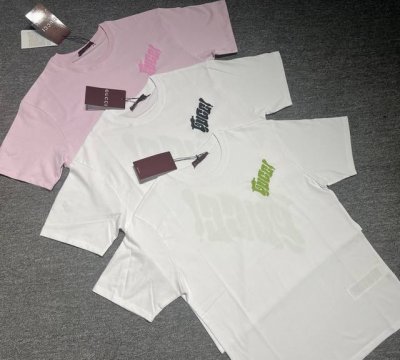 gu-W， ,三色绣小Logot恤，原版开发， 绿粉黑Sml，现货