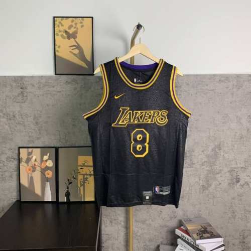 款号S024 顶级刺绣版本 挂拍图 Nike Kobe Bryant Los Angeles Lakers City Edition 8&24 Mamba We