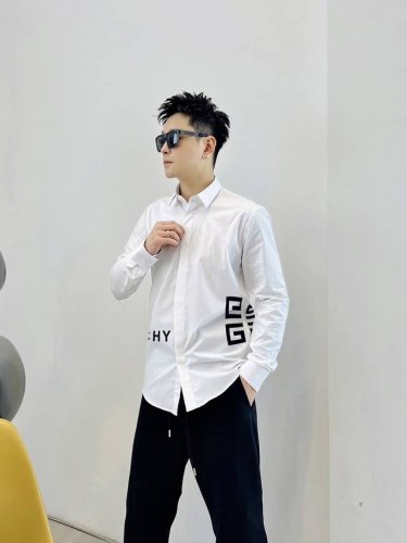 纪梵希 Givenchy 码数38-43 专柜最新款男士必备款衬衫，100%天然棉，舒服透气，原单狠货，原版面料，柔软舒适，1F上身高端又奢华，足够场面的档次，