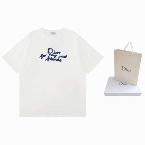 100【顶级版本.官网品质】 dior迪奥 25Ss新款朋友字母签名刺绣短袖T恤 采用原板独家定制280克32支双纱纯棉面料质感非常柔软舒服 100%区别市场的