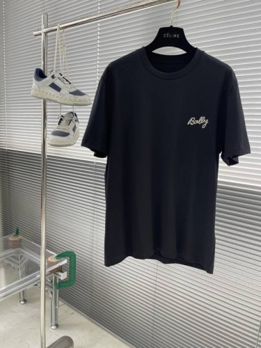 Bally 标识刺绣细节全棉短袖T恤 订织全棉面料质感好 面料舒适亲肤 尺码:S-Xxl s码衣长66 胸围100 肩宽43 m码衣长67 胸围104 肩宽45