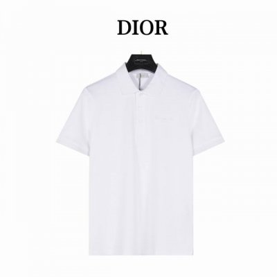 Dior 迪奥 刺绣字母签名短袖polo衫 原版品质，欢迎对比。纯棉珠地棉面料经典款polo衫，经典爆款系列，图案装饰让商务休闲风增添了俏皮的色彩，整体高级简单