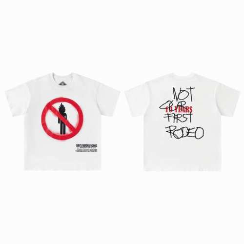 tr-02 顶级品质 Travis Scott Fw24 Days Before Rodeo周边 背面英文印花图案短袖 做工精美 走线流畅 原版开模 工艺讲究