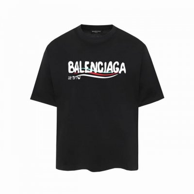 6126#P60，，Balenciaga巴黎世家印花短袖T恤 - 面料经过2次高温缩水固色 不变形不缩水不起球 -正确Os版型 不省面料 只做穿上有效果的高质量