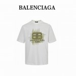 balenciaga 巴黎世家 24Ss 立体胶涂鸦字母印花短袖 标准数码直喷印花技术 纯棉柔软面料 对色定染面料 超精细平网印花工艺 潮流感十足 定染纯棉面料