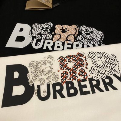 burberry 巴宝莉春夏新款三只小熊大Logo情侣短袖 穿上就是舒适自在 减龄又显瘦的存在，慵懒而随性，结合干净简单的色系就特别耐看，适合日常穿着～复古标识