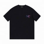 100 Archery 始祖鸟 印花Logo圆领短袖T恤男女同款 吊牌 领标 水洗唛 三标齐全 定织定染280克精梳棉面料 尺码：S-Xxl 颜色：黑色，白色