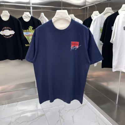 新款Casablanca卡萨布兰卡经典系列 印花短袖T恤明星穿搭款 -采用新疆长绒棉260～280克，面料颜色定制定染，不缩水不退色。手感舒服，质感超强潮男潮女