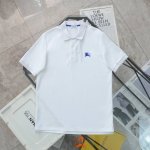 上新 纯原臻品 顶级复刻 Burberry 巴宝莉新款蓝色刺绣战马翻领Polo衫休闲短袖T恤 款号：0003 颜色：黑色 白色 购入原版开模打造，全套定制辅料，