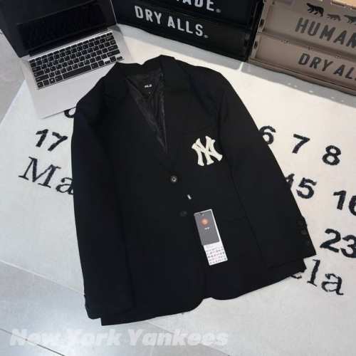 120 -Mlb洋基队秋季新款后背印花大Logo刺绣西装外套 男女同款 -面料：原版一比一定织定染，同密度克重，含羊毛成分涤纶原版面料，不粘毛、不起球、可水洗！