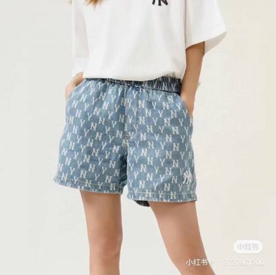 新款上新 高端品质 2025Mlb Ny 满印牛仔款刺绣短裤 男女情侣Mlb老花重工满印牛仔短裤客供定制全棉水洗牛仔面料，辅料开模定制 品质超牛。 相近色的老花