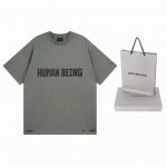 实拍图 顶级版本.官网品质 Balenci*Ga 巴黎.Ss25最新款 正面以Human Being艺术鬼裂印花做旧磨烂短袖T恤.砖柜同步.第一时间正品研制 欢