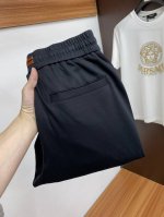 杰尼亚 2025春夏季新款 最新100%高端液氨棉休闲裤 原版裤型上身休闲百搭 随性慵懒范 高级定制面料柔软舒适 订制工艺 舒适感爆棚 高端大气 商务休闲首选
