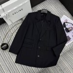 P380强烈推荐 25年早春夏系列 Alex*新款翻领长袖西装外套 刺绣大Logo字母点缀 宽松版型 Sml .