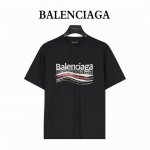 balenciaga 巴黎世家 25Ss 重影多Logo发泡印花短袖T恤 购入原版开模打造，全套定制辅料，所有细节完美还原 定织定染260G纯棉精梳棉面料，洗水