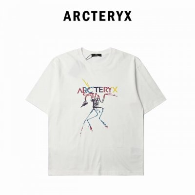 arc'teryx*始祖鸟 2025夏季新款骨头鸟个性Logo印花 短袖T恤 定制面料300G 男女同款 001 尺码：S M L Xl