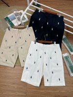 ralph Lauren 拉夫劳伦男士小马标休闲商务短裤百搭中裤 男女同款满刺绣标五分裤 夏日里 能完美Hold住商务工作与派对休闲的裤子 中西裤绝对算一种 裁